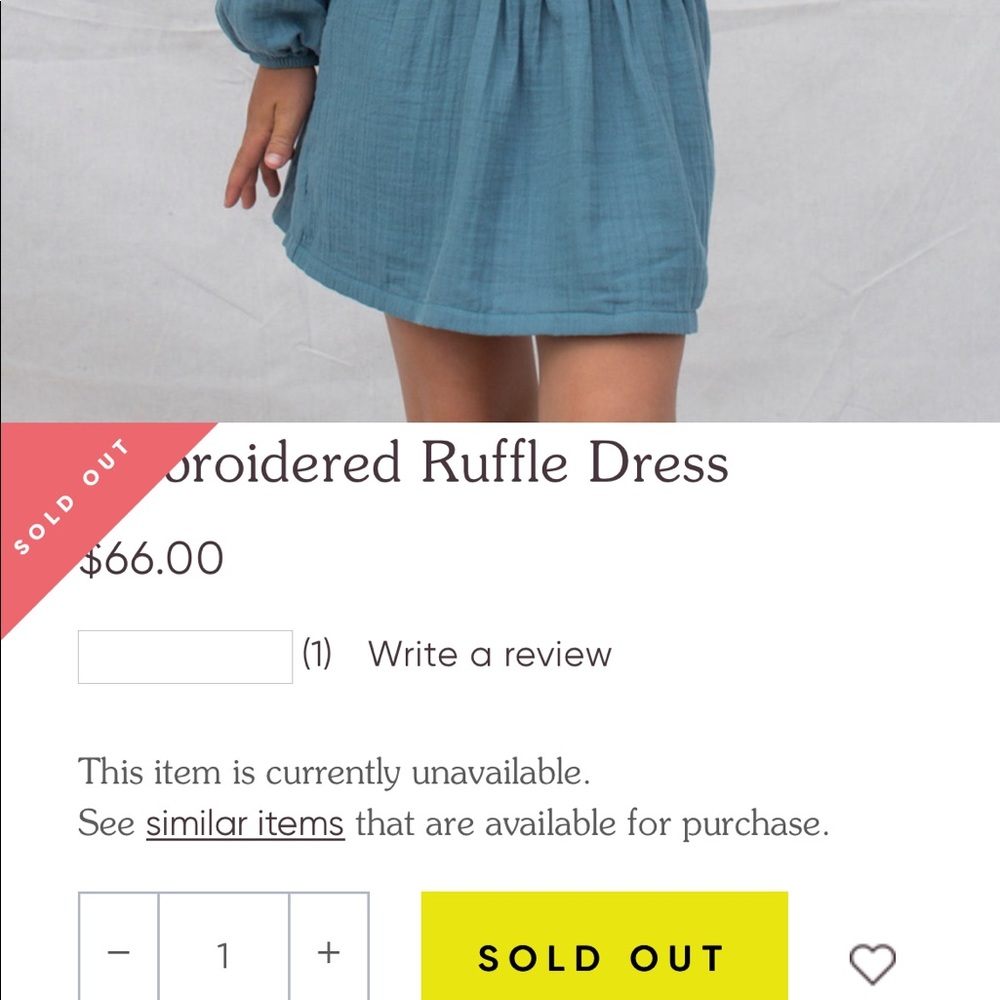NWT Tea Collection Embroidered Ruffle Dress Teal Size 10 - Picture 14 of 14